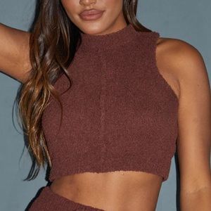 Brown Crop Top